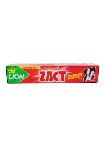 圖片 LION 獅王 ZACT 強效去煙漬牙垢防口臭牙膏150g