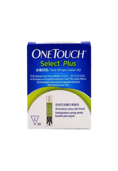 圖片 OneTouch® Select Plus 穩睿血糖試紙 50片